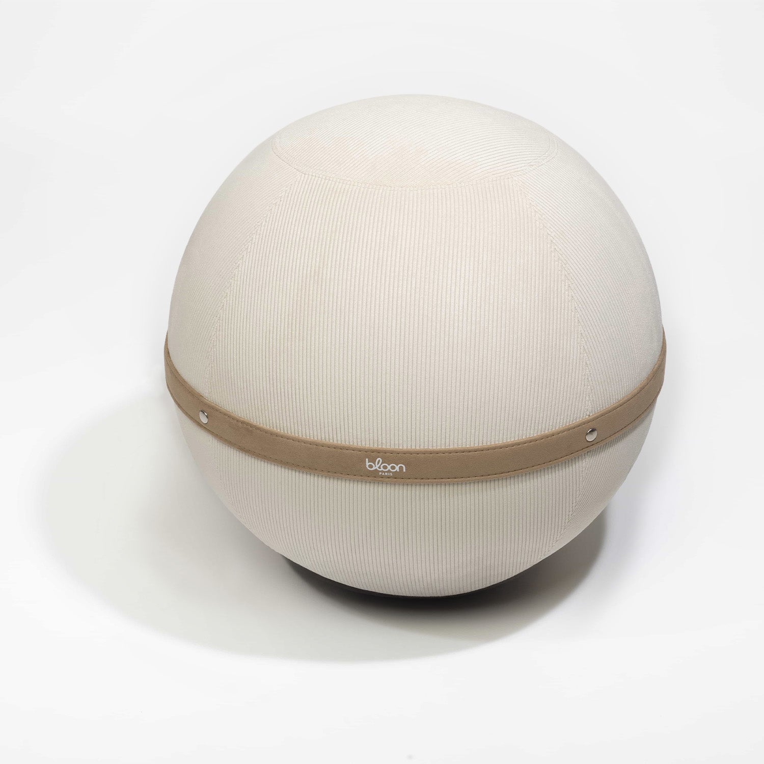 Siège Bloon Côtelé - blanc crème beige Jasmin